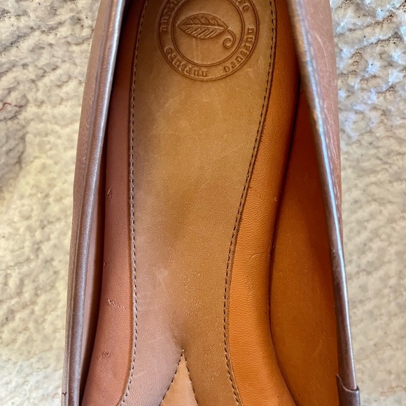Nurture Leather Buckle Wedges Size 11M Made in Brazil Color Brown - Picture 5 of 7
